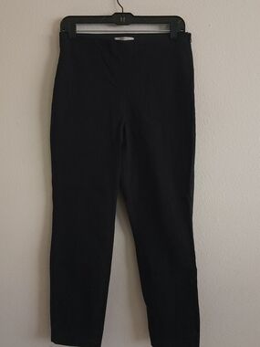 Everlane Black Curvy Fit Side-Zip Button Trousers - Size 8 Short